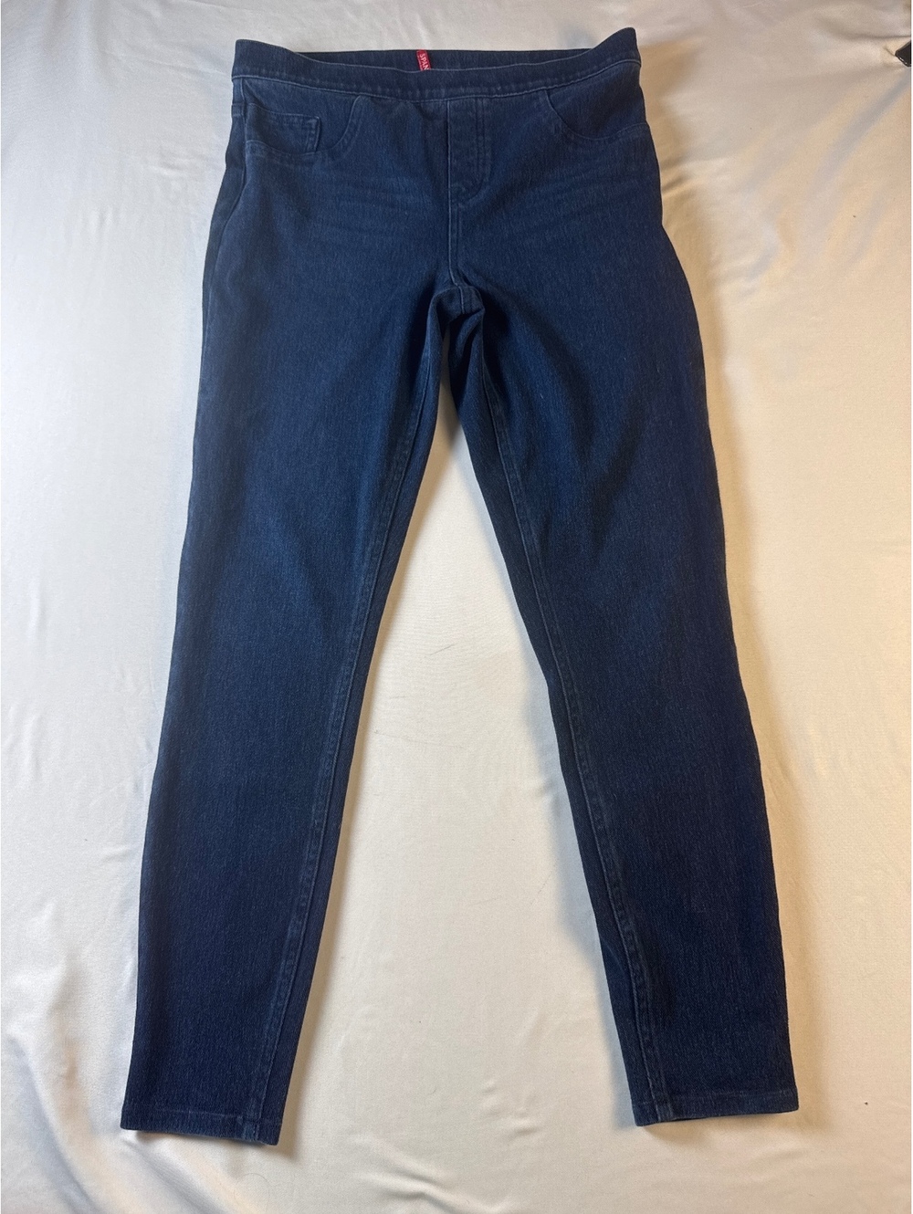 Spanx Denim Leggings - Dark Blue, Size L/G